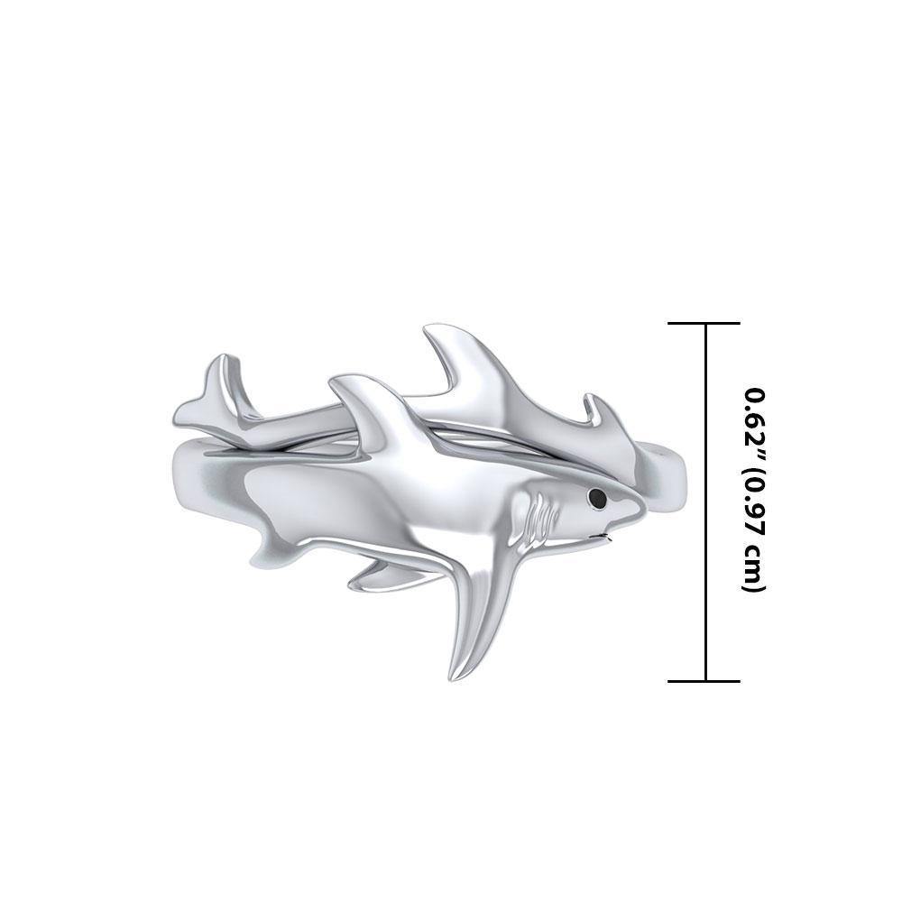 Big Eye Thresher Shark Sterling Silver Ring TRI1712 Ring
