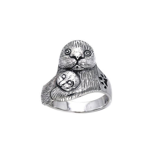 Ted Andrews Sea Otter Silver Ring TRI173 Ring