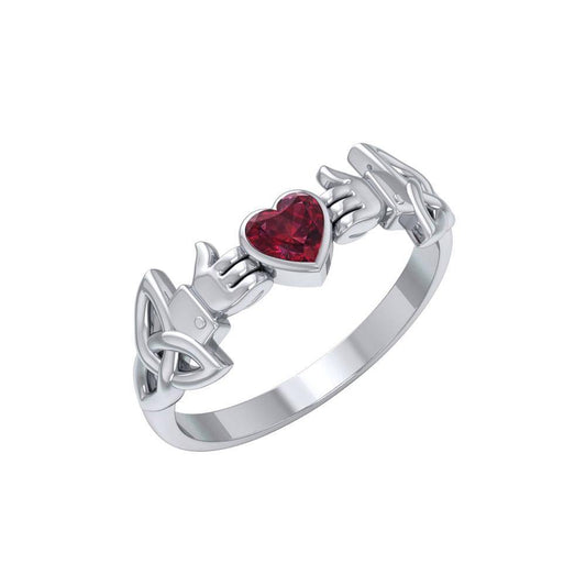 Like Icon Sterling Silver with Gemstone TRI1748 Ring