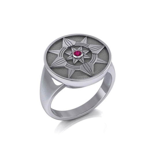 Be a Star Sterling Silver Ring with Gemstone TRI625 Ring