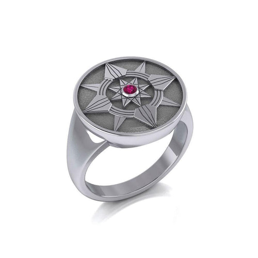 Be a Star Sterling Silver Ring with Gemstone TRI625 Ring