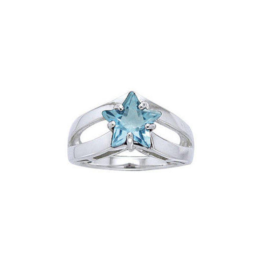Designer Elegant Cubic Zirconia Star Ring TRI725