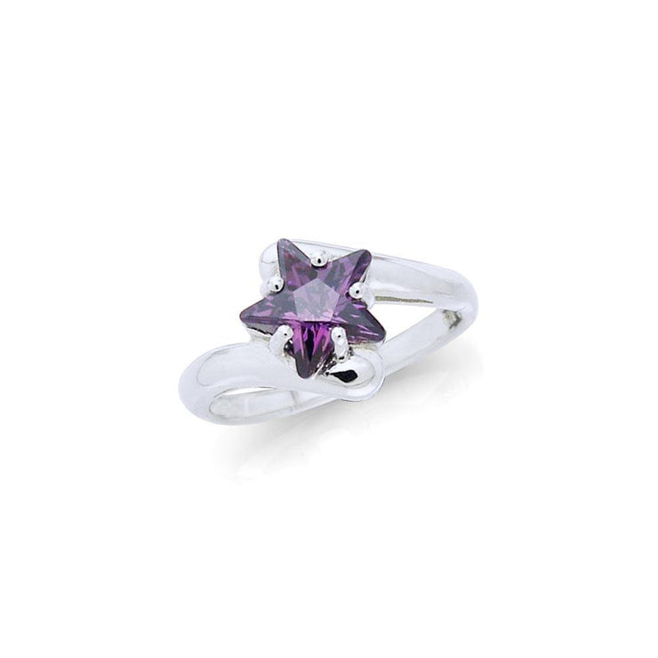 Designer Elegant Cubic Zirconia Star Ring TRI727 Ring