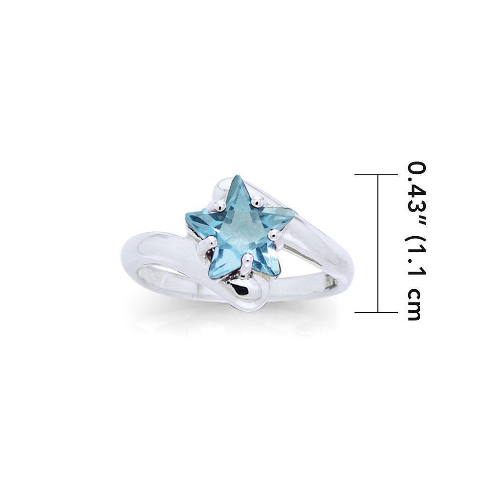 Designer Elegant Cubic Zirconia Star Ring TRI727 Ring