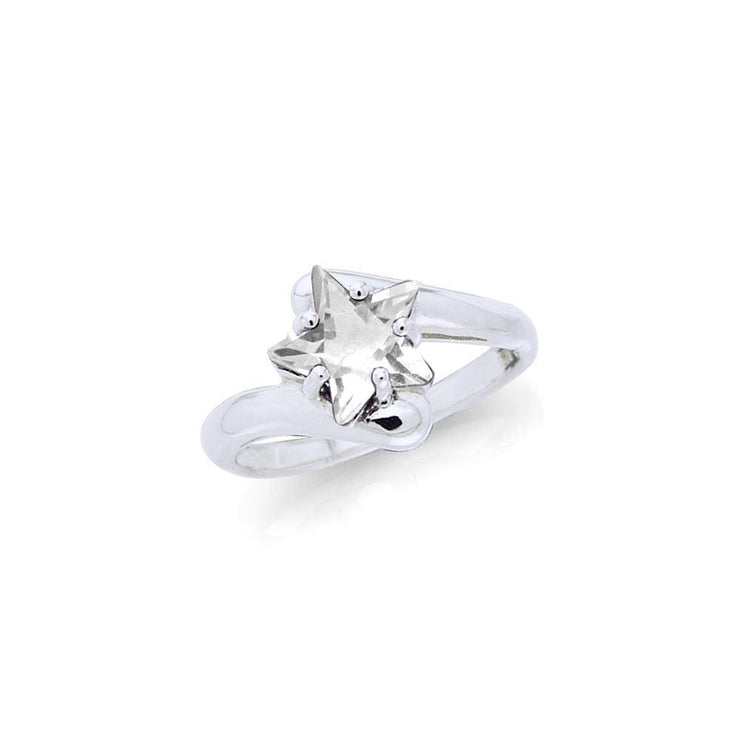 Designer Elegant Cubic Zirconia Star Ring TRI727 Ring