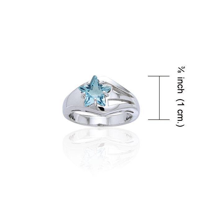 Designer Elegant Cubic Zirconia Star Ring TRI730 Ring