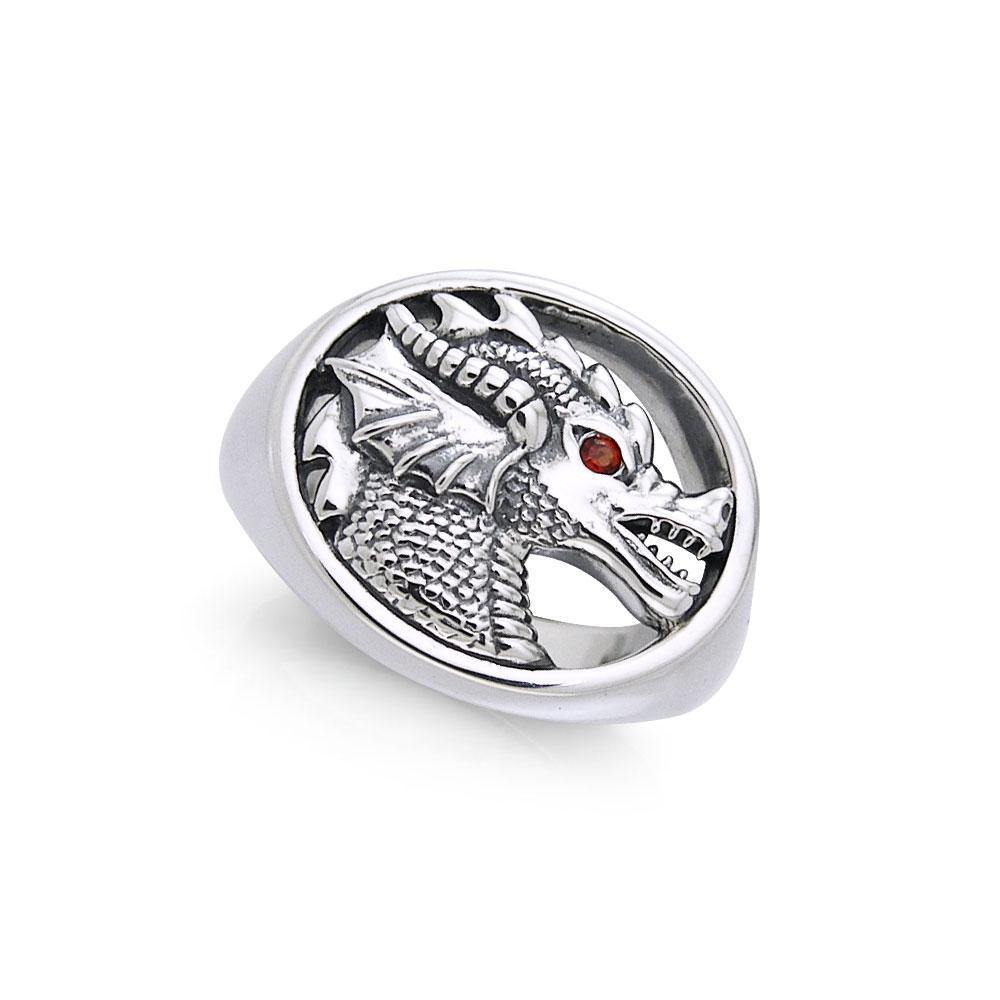 King Arthur Pendragon Silver Sealing Ring TRI761 Ring