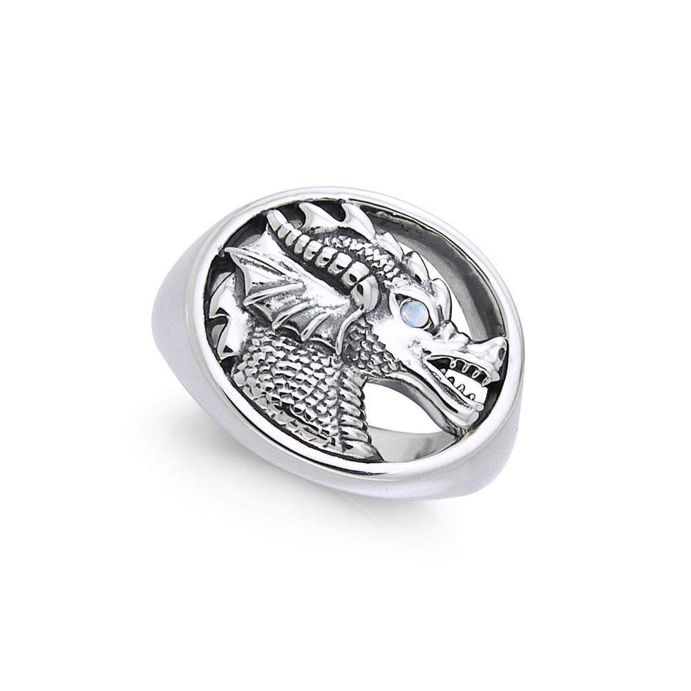 King Arthur Pendragon Silver Sealing Ring TRI761 Ring