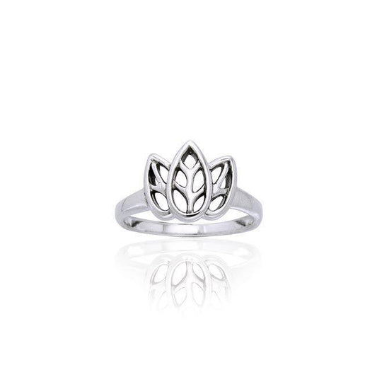 Citta Three leaf Sterling Silver Ring TRI907 Ring